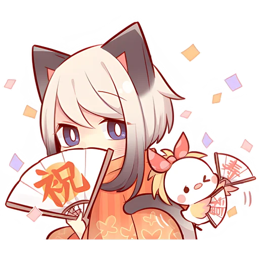 Стикер из набора Зимние котята @Nyasticks для Телеграм: Статические 🪭