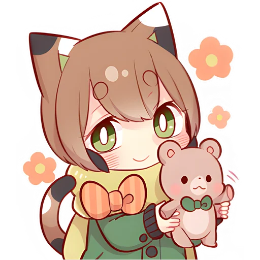Стикер из набора Зимние котята @Nyasticks для Телеграм: Статические ☺️