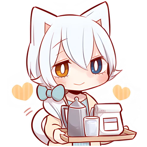 Стикер из набора Зимние котята @Nyasticks для Телеграм: Статические ☀