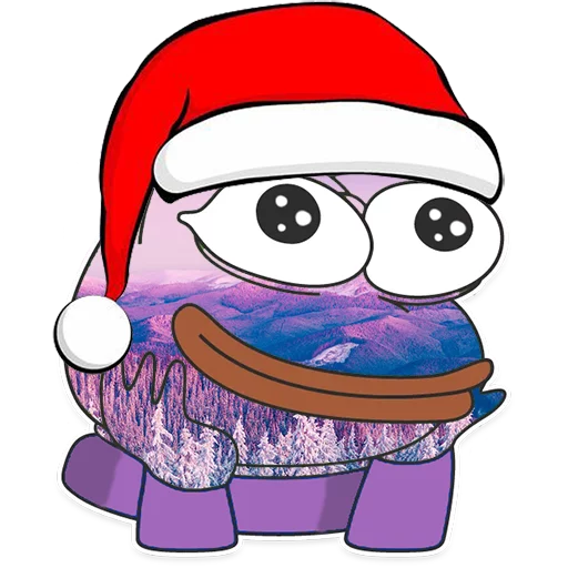Стикер из набора Winter Pepe для Телеграм: Статические 🙃