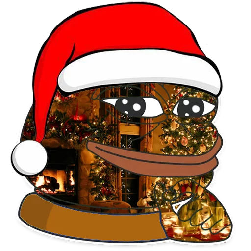 Стикер из набора Winter Pepe для Телеграм: Статические 😏