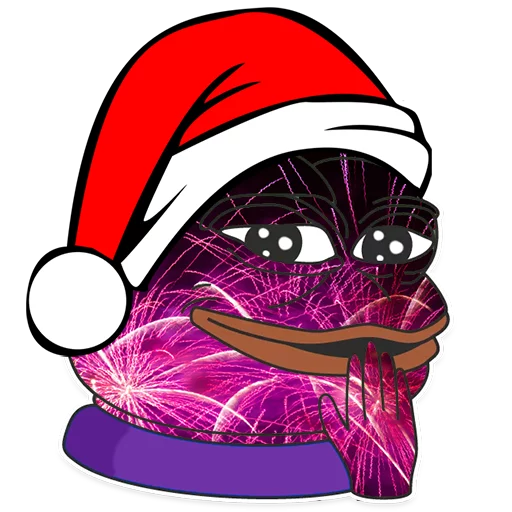 Стикер из набора Winter Pepe для Телеграм: Статические 😏