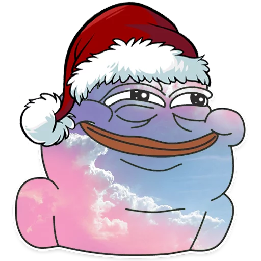 Стикер из набора Winter Pepe для Телеграм: Статические 😊