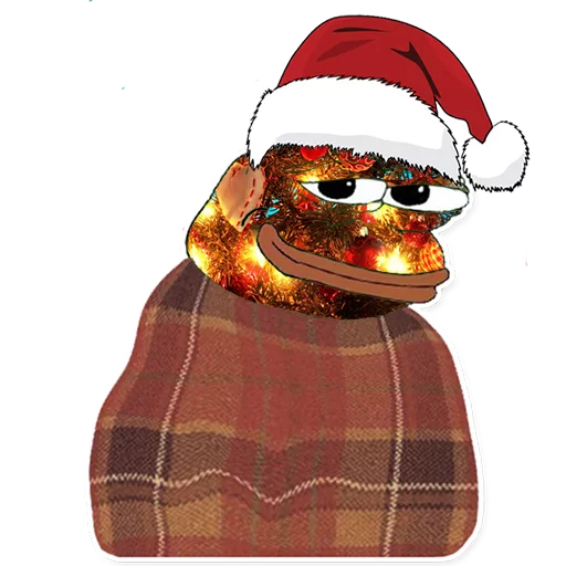 Стикер из набора Winter Pepe для Телеграм: Статические ☺️