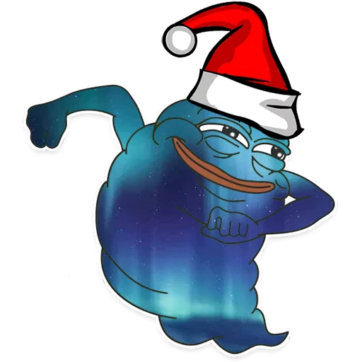 Стикер из набора Winter Pepe для Телеграм: Статические 😏