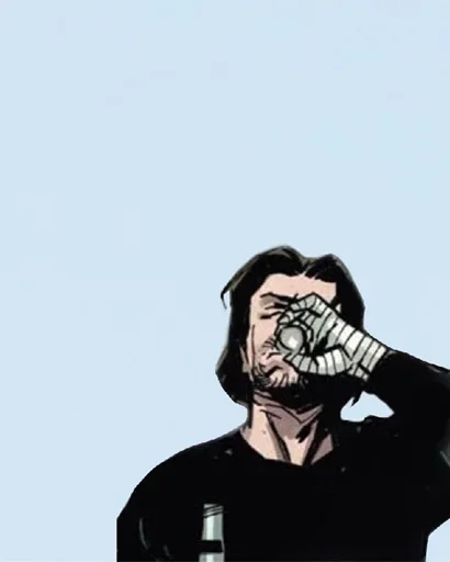 Стикер из набора Winter Soldier @stickersb2b для Телеграм: Статические 😕