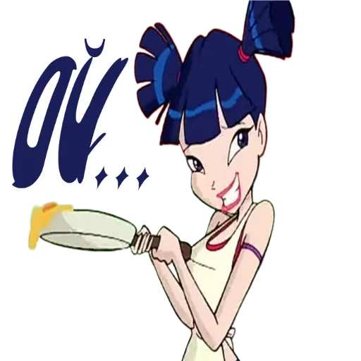 Стикер из набора Winx Meme Club для Телеграм: Статические 😁