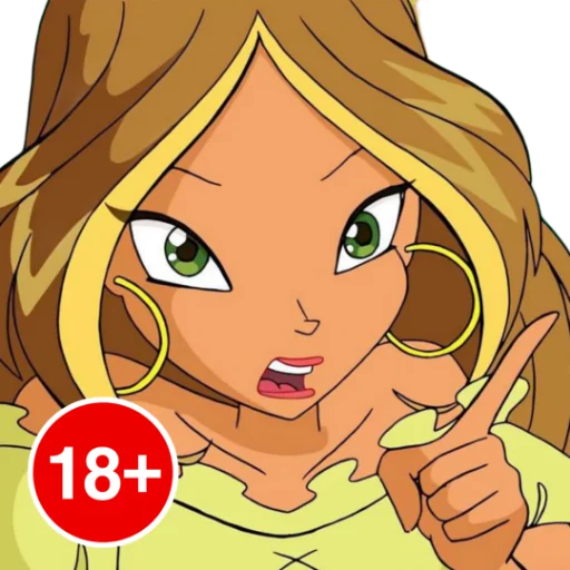 Стикер из набора Winx Meme Club для Телеграм: Статические 🔞