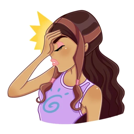 Стикер из набора Winx @stickersb2b для Телеграм: Статические 😕