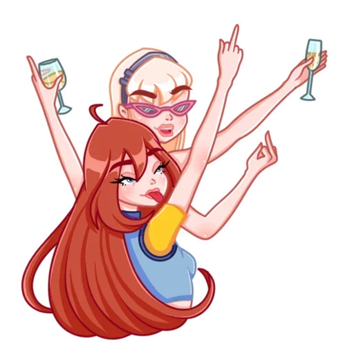 Стикер из набора Winx @stickersb2b для Телеграм: Статические 😩