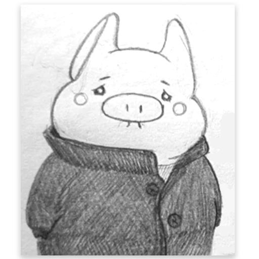 Стикер из набора Все стикеры в @Pig_and_friends / @Mari_Deinos "PigValeraWiP" для Телеграм: Статические 🥺