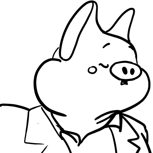 Стикер из набора Все стикеры в @Pig_and_friends / @Mari_Deinos "PigValeraWiP" для Телеграм: Статические 🙄