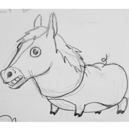 Стикер из набора Все стикеры в @Pig_and_friends / @Mari_Deinos "PigValeraWiP" для Телеграм: Статические 🐴