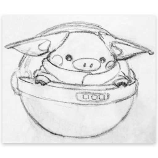 Стикер из набора Все стикеры в @Pig_and_friends / @Mari_Deinos "PigValeraWiP" для Телеграм: Статические 🛸