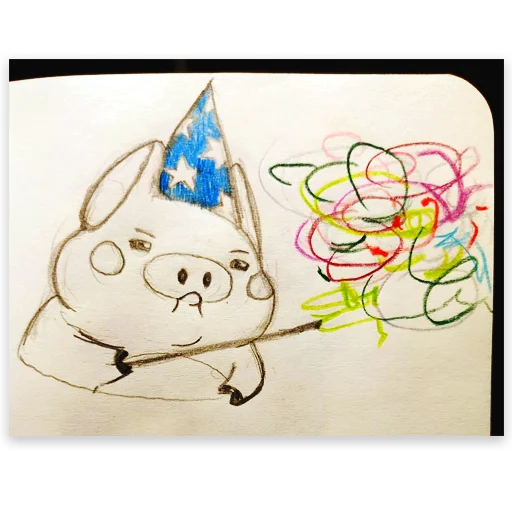 Стикер из набора Все стикеры в @Pig_and_friends / @Mari_Deinos "PigValeraWiP" для Телеграм: Статические 🪄