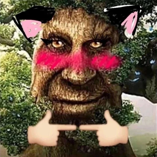 Стикер из набора [@tiktok4memes] Мудрое мистическое дерево для Телеграм: Статические 🐱