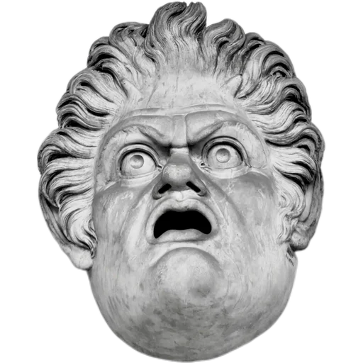 Стикер из набора Мудрые статуи @simplesticker для Телеграм: Статические 😲