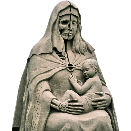 Стикер из набора Мудрые статуи @simplesticker для Телеграм: Статические 🧕