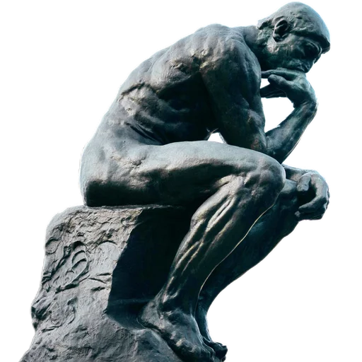 Стикер из набора Мудрые статуи @simplesticker для Телеграм: Статические 🤔