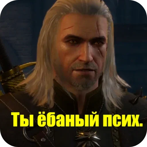 Стикер из набора WitcherBHSP Часть 1 @xBHSPx для Телеграм: Статические 👎