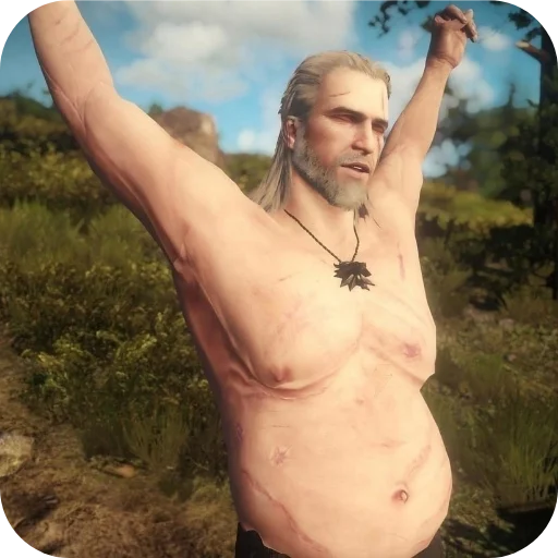 Стикер из набора WitcherBHSP Часть 1 @xBHSPx для Телеграм: Статические 🥱