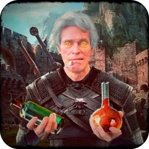 Стикер из набора WitcherBHSP Часть 1 @xBHSPx для Телеграм: Статические 😏