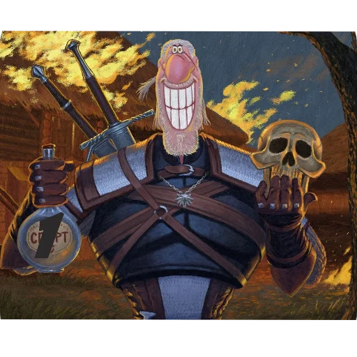 Стикер из набора WitcherBHSP Часть 1 @xBHSPx для Телеграм: Статические 😊