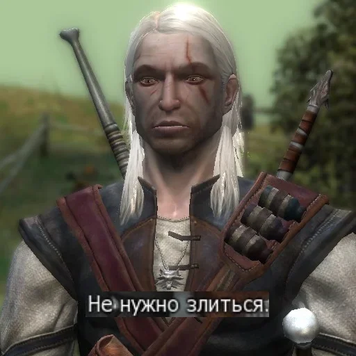 Стикер из набора WitcherBHSP Часть 1 @xBHSPx для Телеграм: Статические 😌