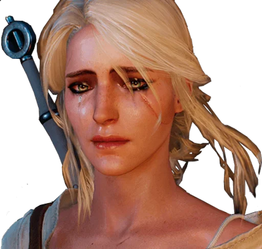 Стикер из набора WitcherBHSP Часть 1 @xBHSPx для Телеграм: Статические 😢