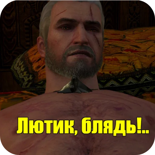Стикер из набора WitcherBHSP Часть 1 @xBHSPx для Телеграм: Статические 😤