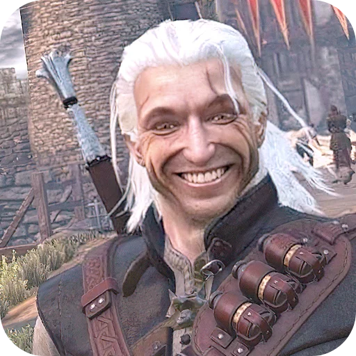Стикер из набора WitcherBHSP Часть 1 @xBHSPx для Телеграм: Статические 😬