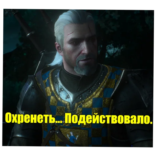 Стикер из набора WitcherBHSP Часть 1 @xBHSPx для Телеграм: Статические 🤨