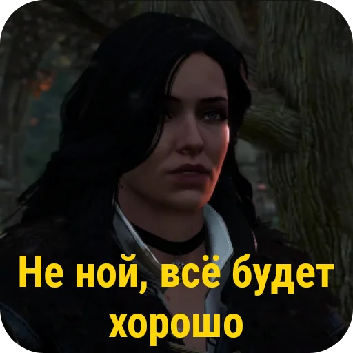 Стикер из набора WitcherBHSP Часть 1 @xBHSPx для Телеграм: Статические 😐
