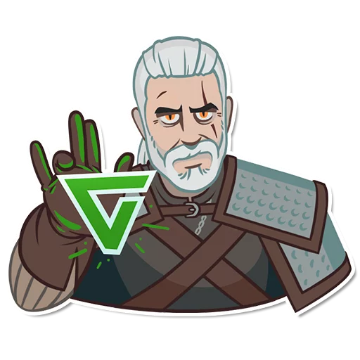 Стикер из набора witcher_pack для Телеграм: Статические 😠