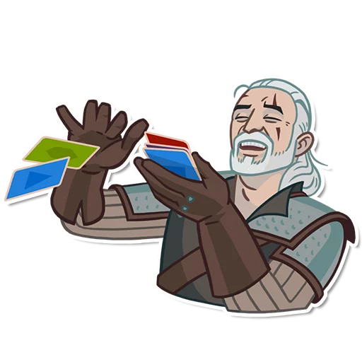 Стикер из набора witcher_pack для Телеграм: Статические 💸