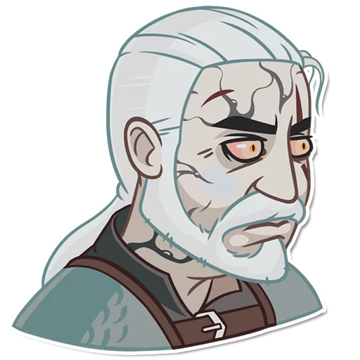 Стикер из набора witcher_pack для Телеграм: Статические 😳