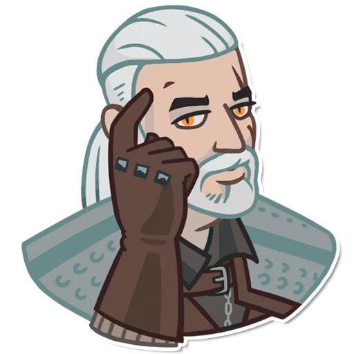 Стикер из набора witcher_pack для Телеграм: Статические 😏