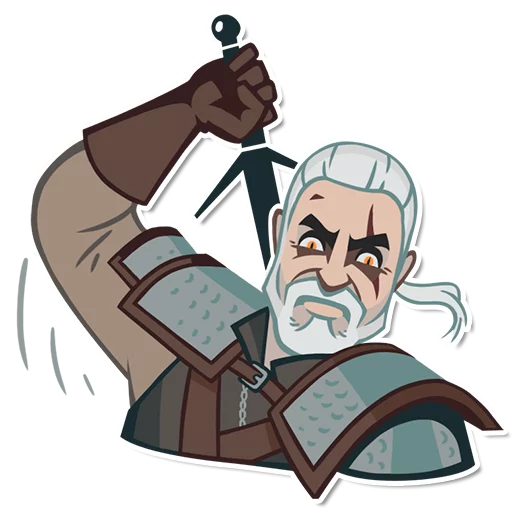 Стикер из набора witcher_pack для Телеграм: Статические 😡