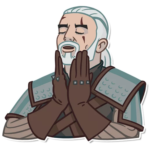 Стикер из набора witcher_pack для Телеграм: Статические 😌