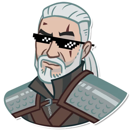Стикер из набора witcher_pack для Телеграм: Статические 😎