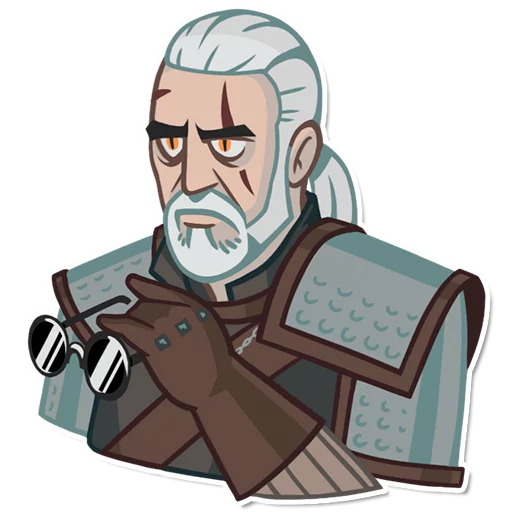 Стикер из набора witcher_pack для Телеграм: Статические 😑