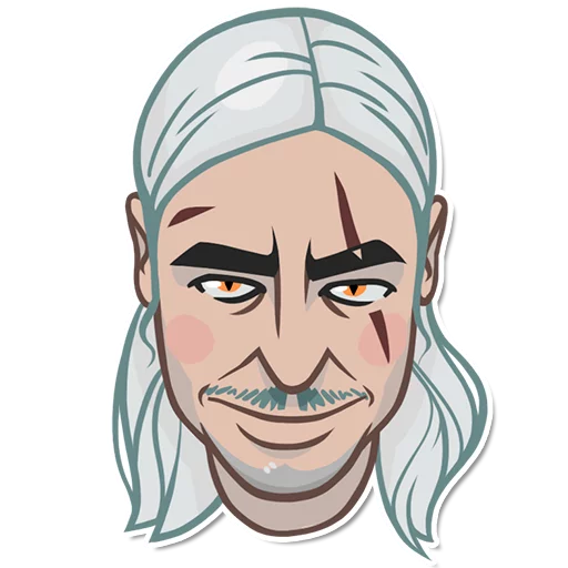 Стикер из набора witcher_pack для Телеграм: Статические 😘