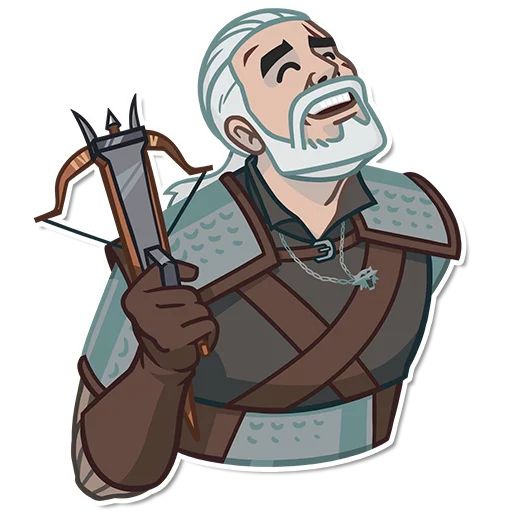 Стикер из набора witcher_pack для Телеграм: Статические 😆
