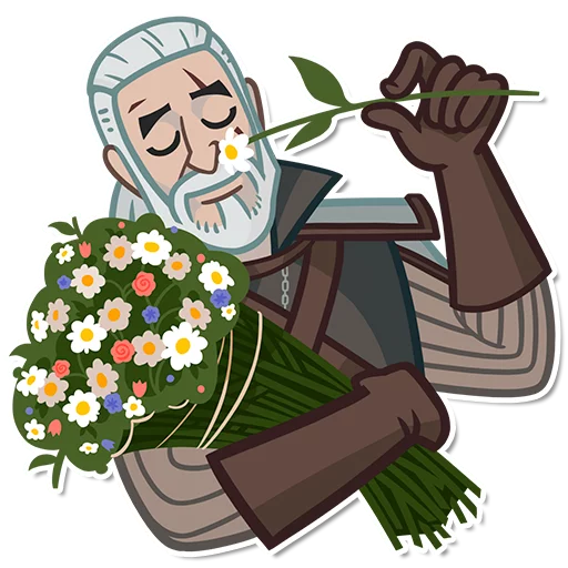 Стикер из набора witcher_pack для Телеграм: Статические 💐