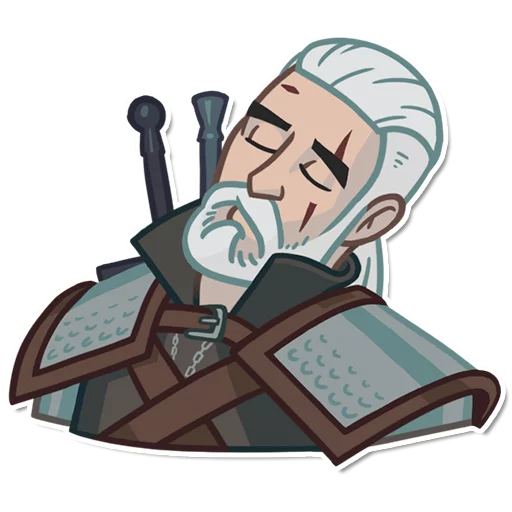 Стикер из набора witcher_pack для Телеграм: Статические 😴