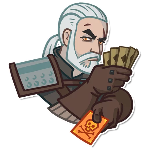 Стикер из набора witcher_pack для Телеграм: Статические 🎰