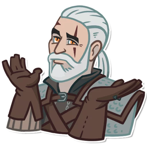 Стикер из набора witcher_pack для Телеграм: Статические 😉