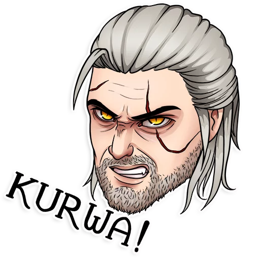 Стикер из набора Witcher для Телеграм: Статические 🤬