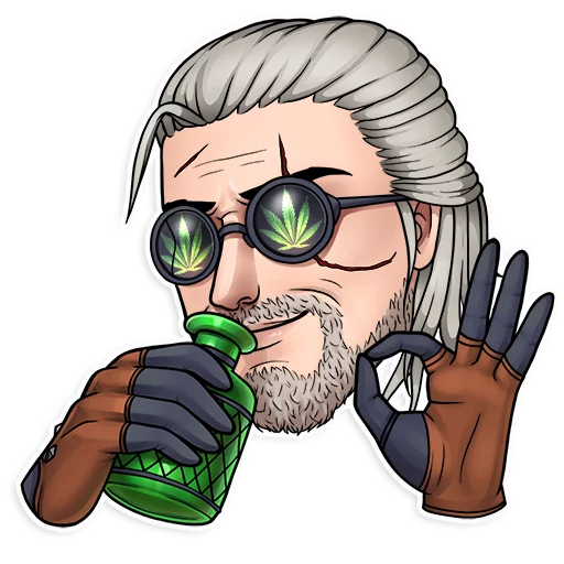 Стикер из набора Witcher для Телеграм: Статические 👌