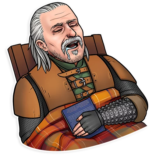 Стикер из набора Witcher для Телеграм: Статические 😴